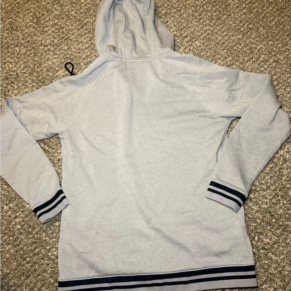 Under Armour Light Gray Full‑Zip Large Hooded Sweatshirt